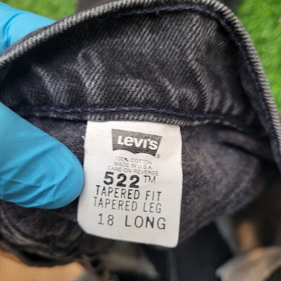 VTG 90s Levis 522 Jeans Womens 18 USA Made High Waisted Tapered - Picture 8 of 9